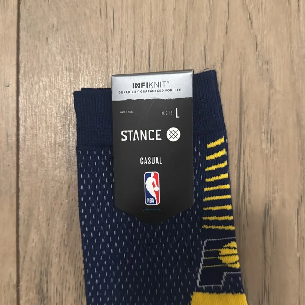 NWT Stance Indiana Pacers NBA Basketball Socks Men’s Large (9-13)